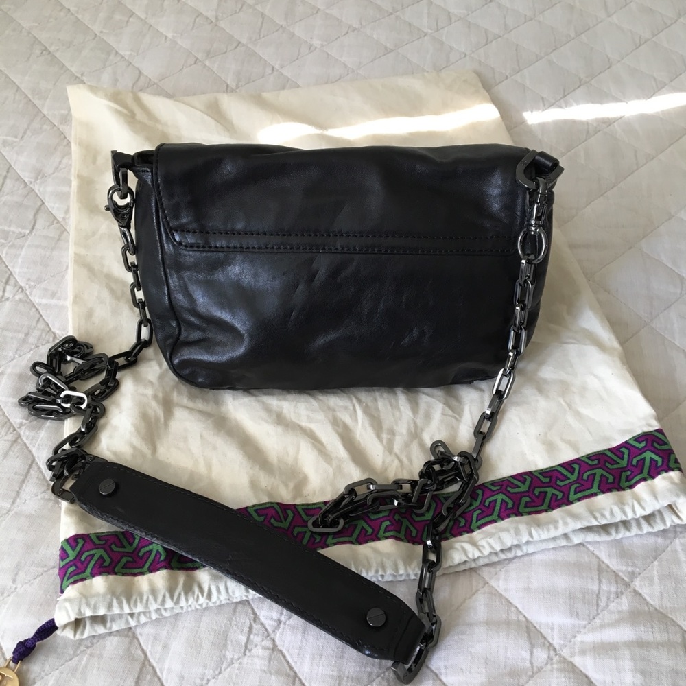 NWOT Tory Burch Chain Shoulder/Crossbody Bag Black - Picture 4 of 8